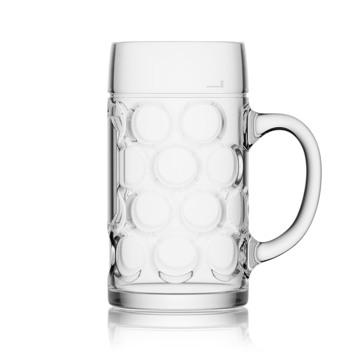 Kufel do piwa Isar 1 litr widok z prawej strony
