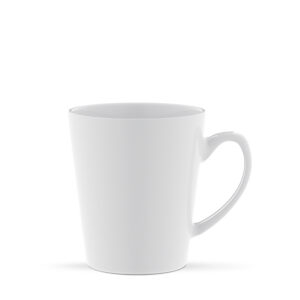 V-Shape 310 ml - Stożkowy kubek ceramiczny. biały